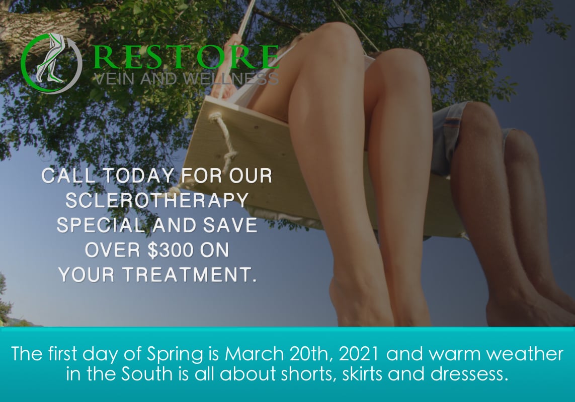 Spring Sclerotherapy at Restore Vein Hoover, AL